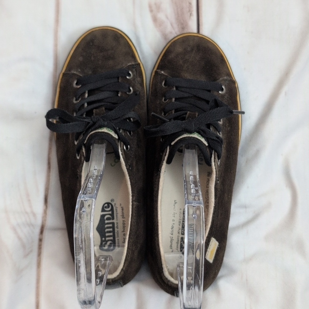 Simple OS Sneaker Womens 8.5 Brown Suede 90s Skate Shoes - Picture 4 of 7